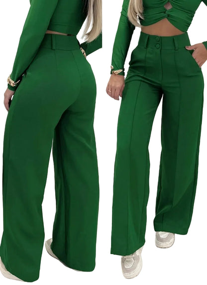 Classic High-Waist Pants