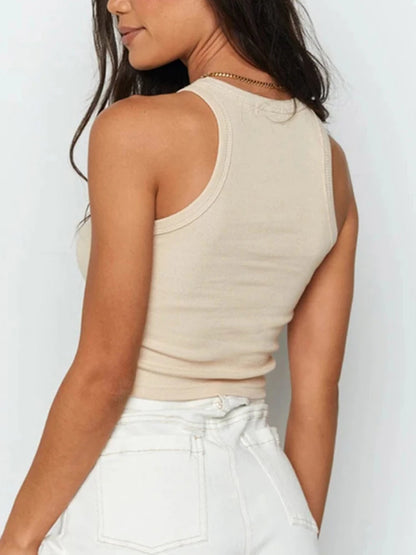 Essential Ribbed Crop Tank