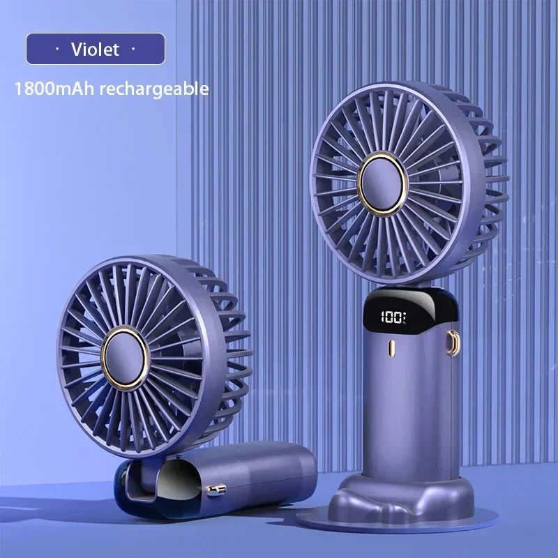 Mini Cooling Fan — 5 Speed Rechargeable
