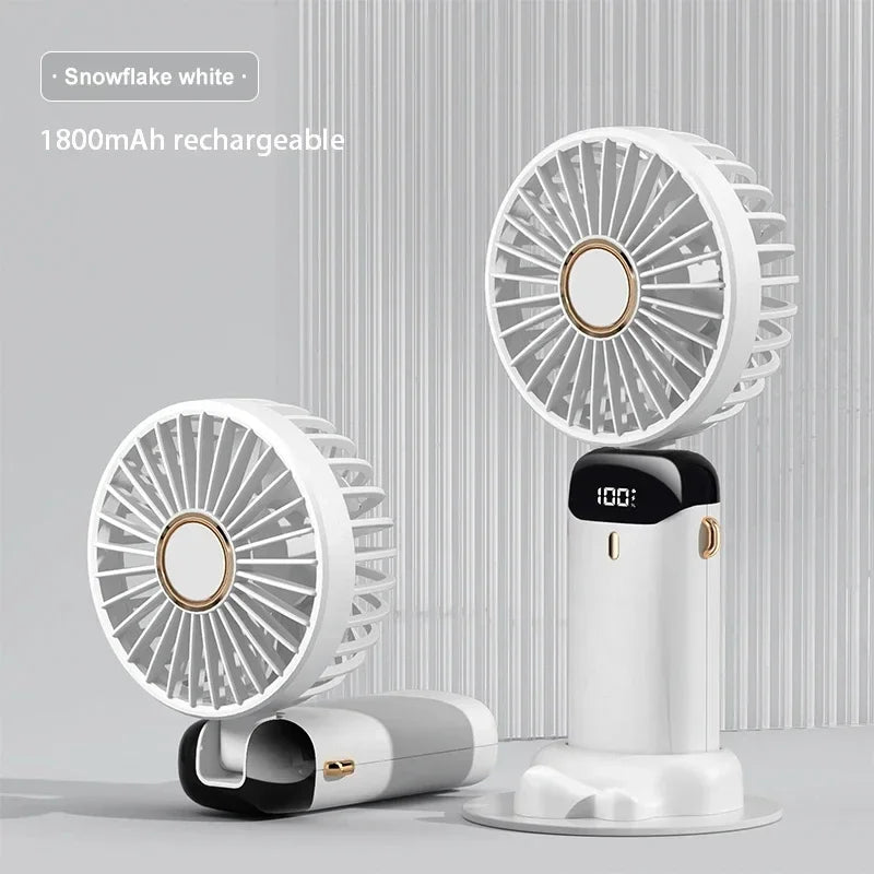 Mini Cooling Fan — 5 Speed Rechargeable