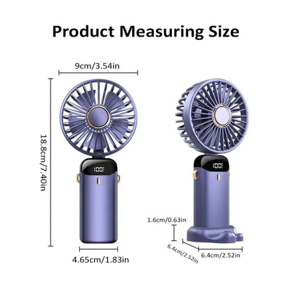 Mini Cooling Fan — 5 Speed Rechargeable