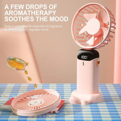 Mini Cooling Fan — 5 Speed Rechargeable