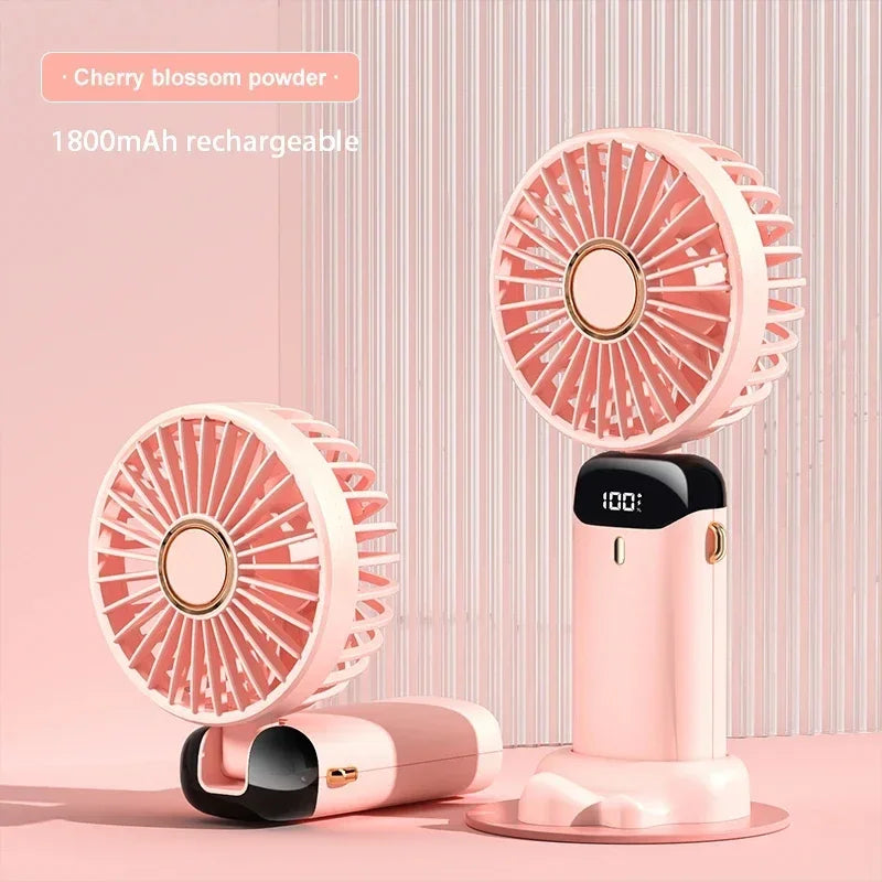 Mini Cooling Fan — 5 Speed Rechargeable