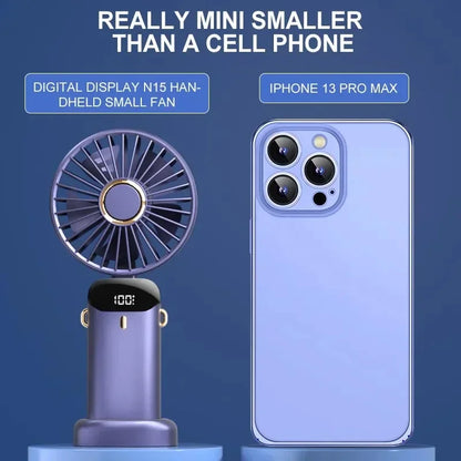 Mini Cooling Fan — 5 Speed Rechargeable