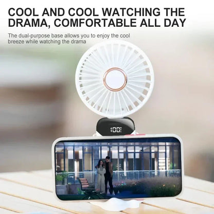 Mini Cooling Fan — 5 Speed Rechargeable