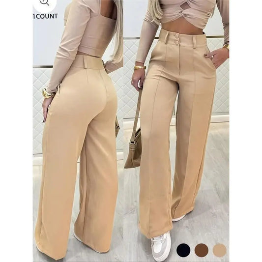 Classic High-Waist Pants