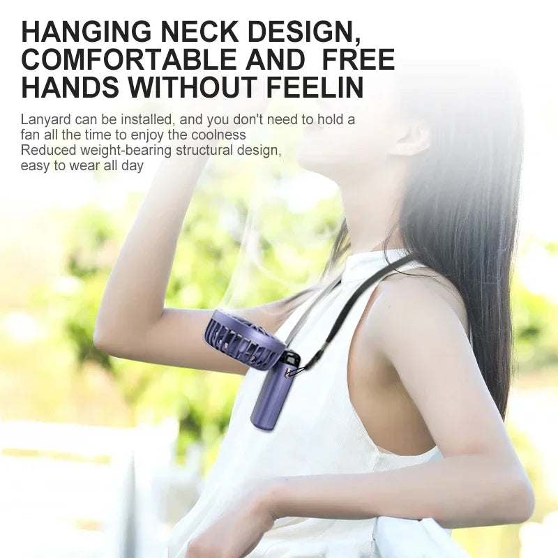 Mini Cooling Fan — 5 Speed Rechargeable