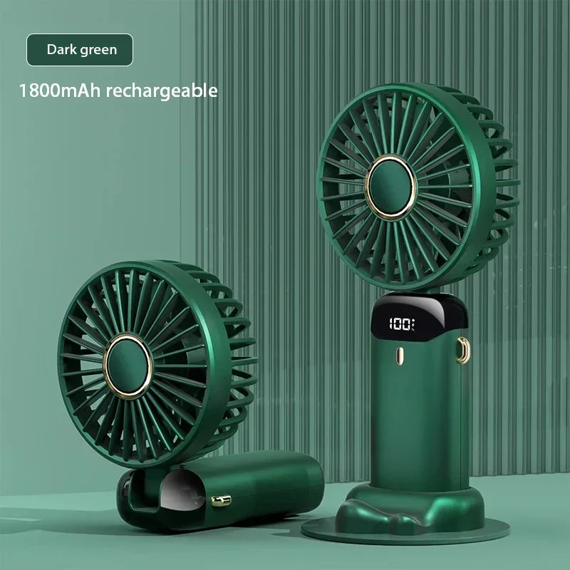 Mini Cooling Fan — 5 Speed Rechargeable