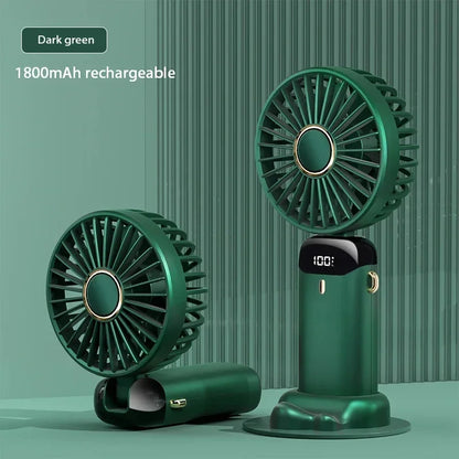 Mini Cooling Fan — 5 Speed Rechargeable
