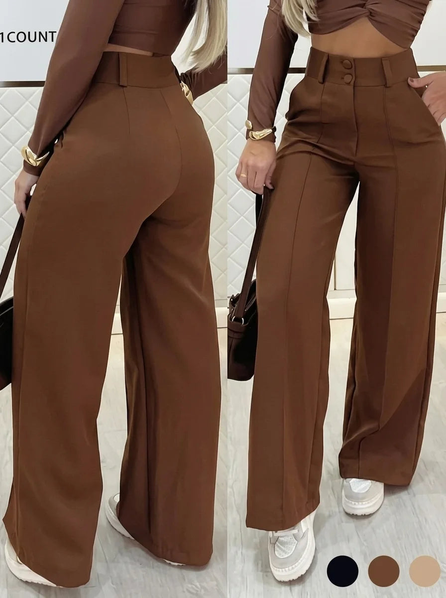 Classic High-Waist Pants